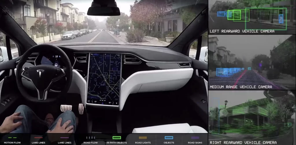 Tesla автономное вождение